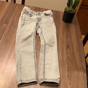 Boys grey Hudson skinny jeans, size 6
